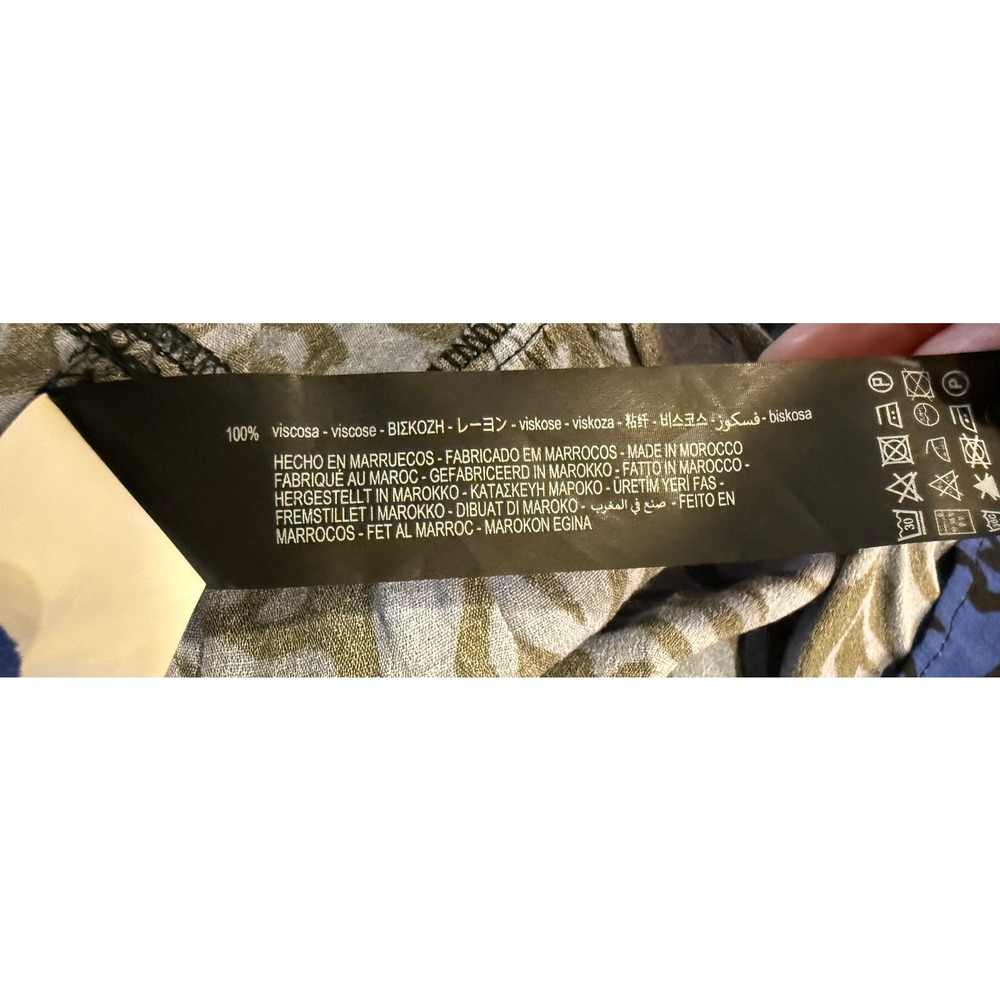 Zara‎ Dress Blue Black Print Casual  Womens - Picture 5 of 9